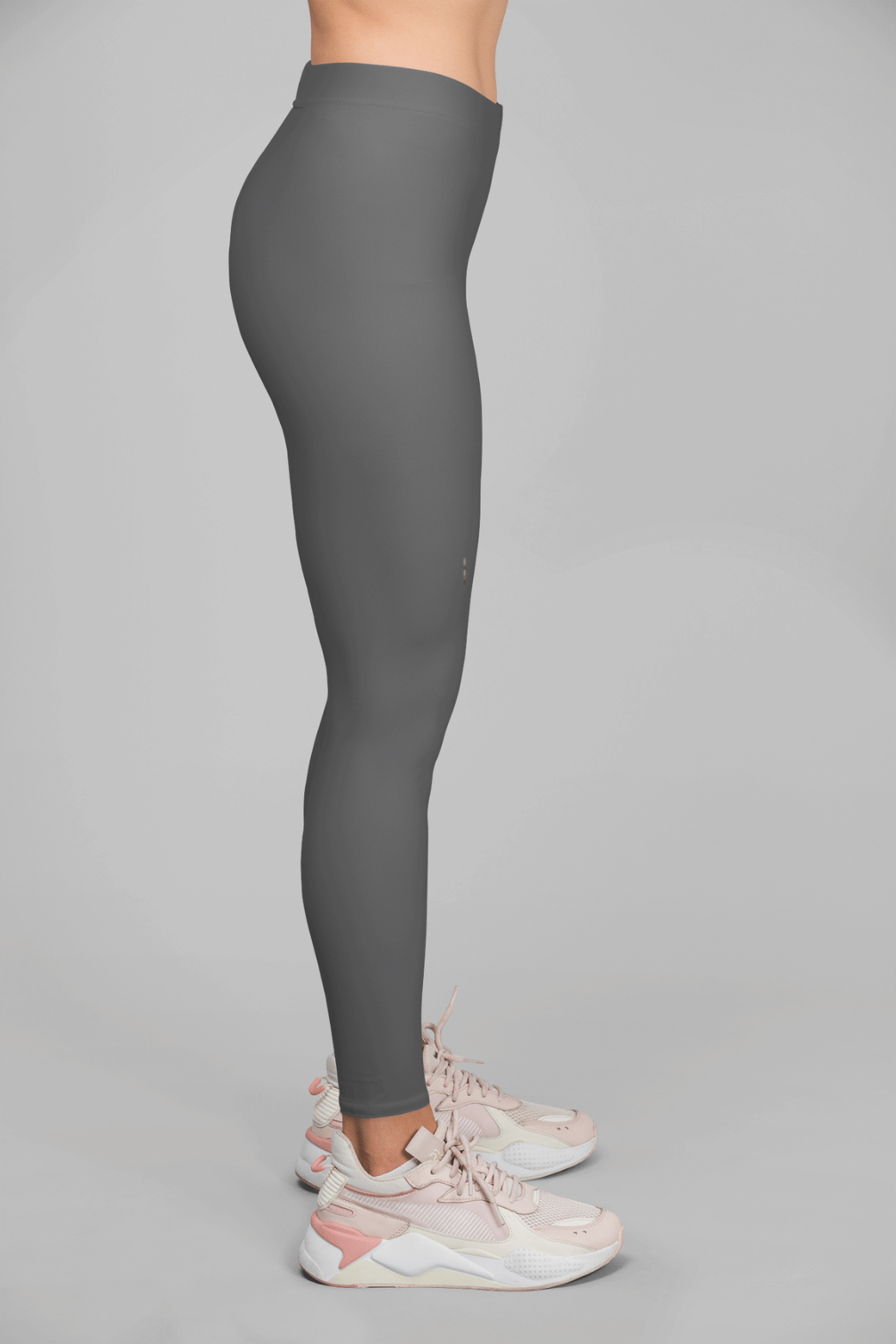 Women's Leggings in Solid Dark Grey