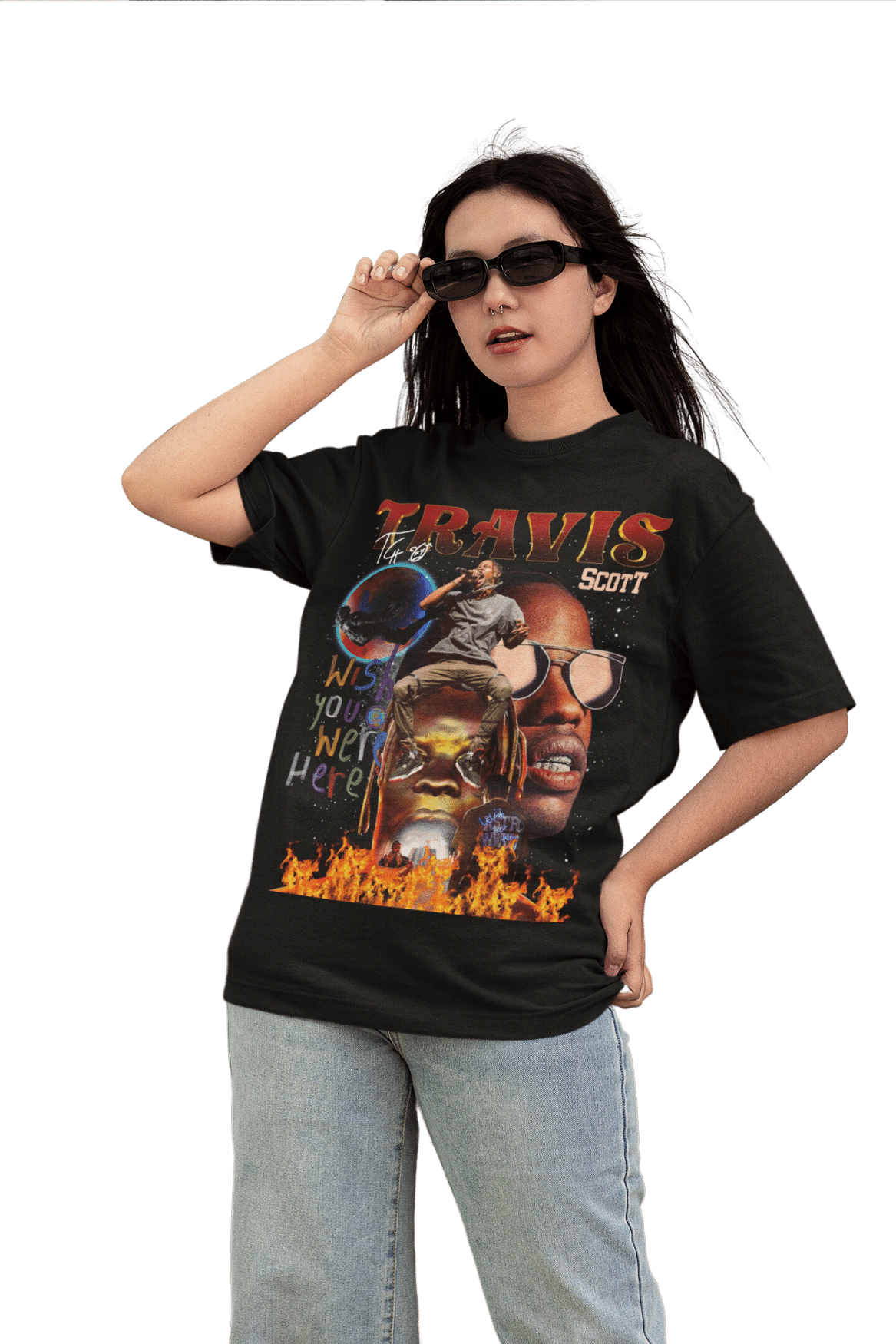 【格安安い】Travis scott ASTROWORLD Tシャツ XL Tシャツ/カットソー(半袖/袖なし)