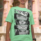 Men's Mint Oversized T-shirt - Anime Eyes