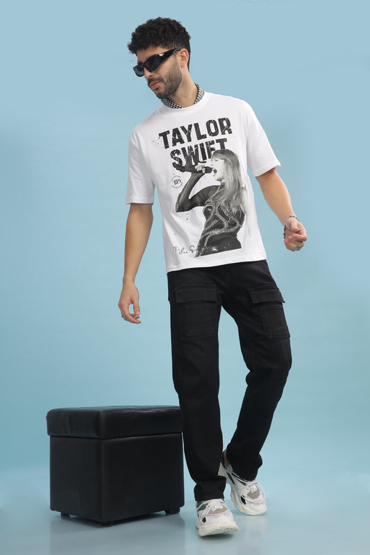 Men's Oversized T-shirt in White - Taylor Swift | TPD