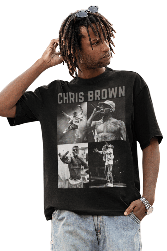 Men's Oversized T-shirt in Black - Chris