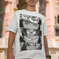 Anime print White Oversized Tshirt