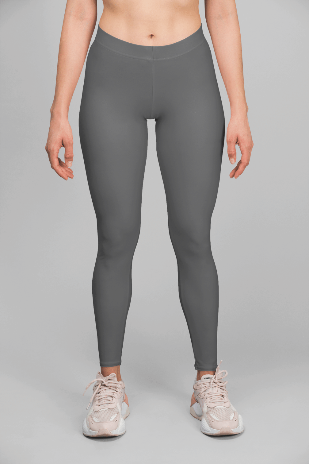 DryMove™ Mesh-detail sports tights - Dark grey - Ladies | H&M IN