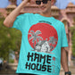 Men's Cyan Oversized T-shirt - Kame House