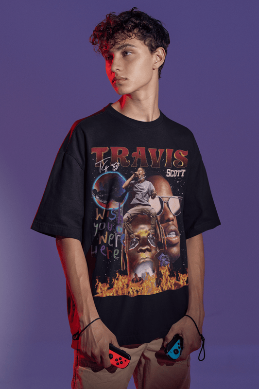 Black Oversized Tee Travis Scott Astroworld