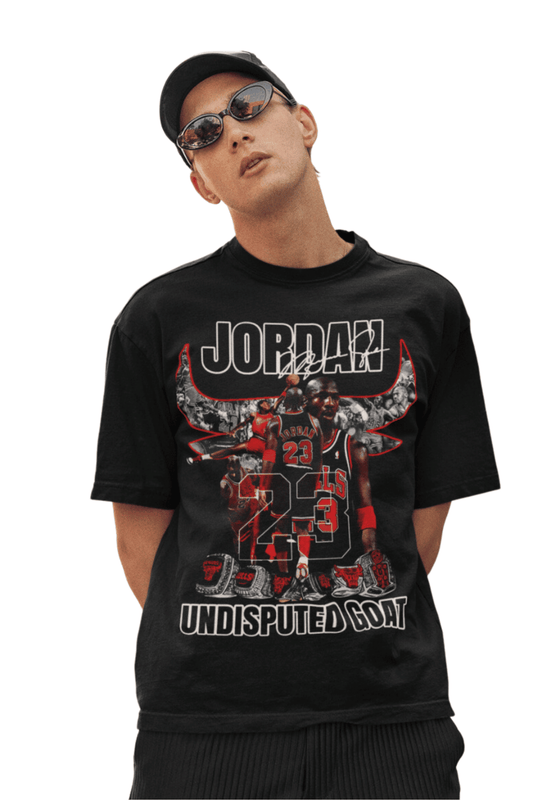 Oversized Tee Michael Jordan in Black color