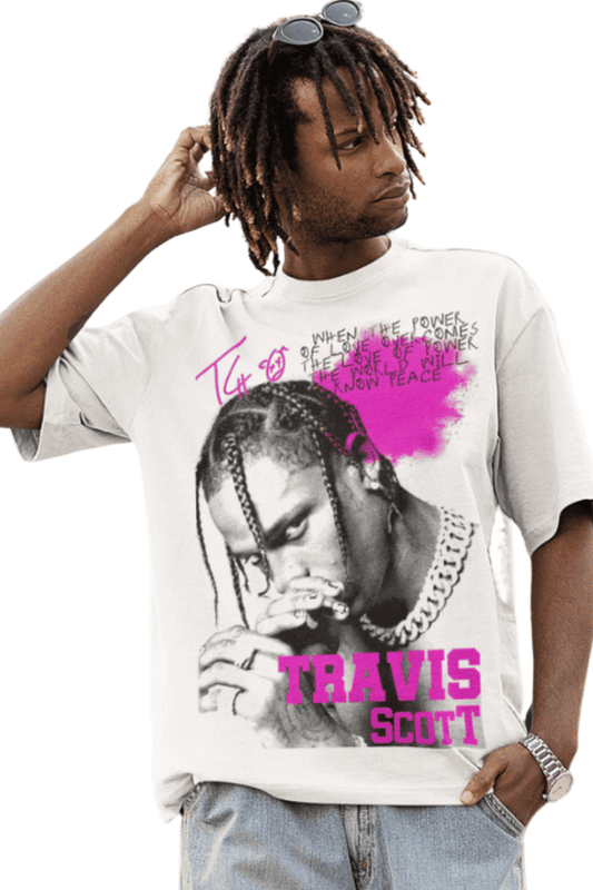 Travis Scott Oversized T-shirt White