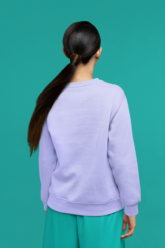 Women's Sweatshirt in Solid Lavender