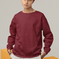 Men's Sweatshirt in Solid Maroon