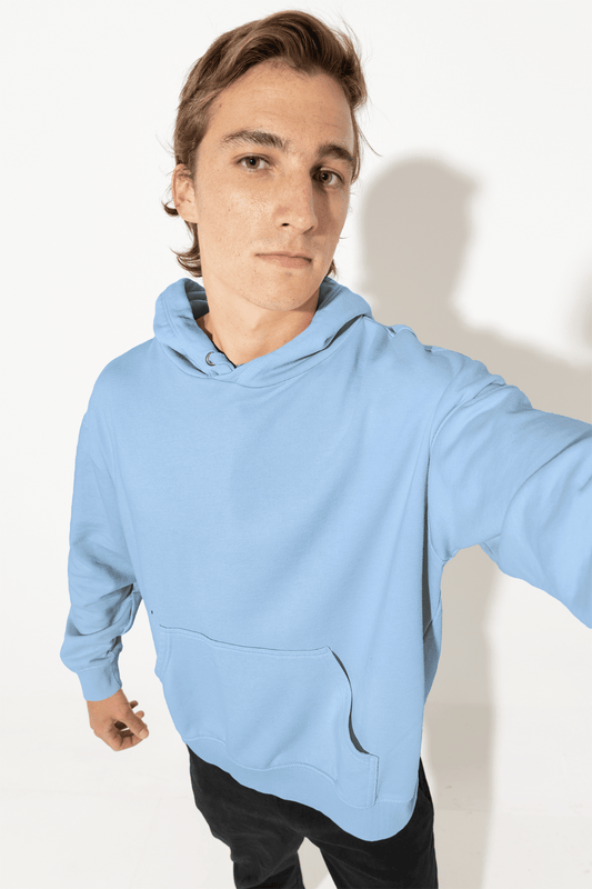 Baby Blue color Hoodie