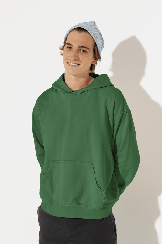 Dark Green color Hoodie