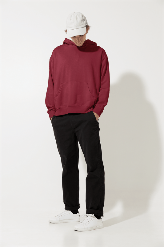 Maroon color Hoodie for Men