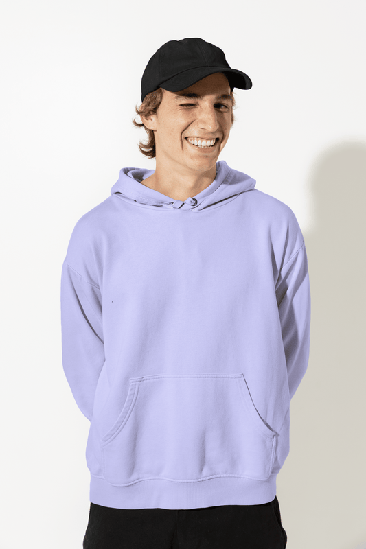 Men's Hoodie in Lavender color