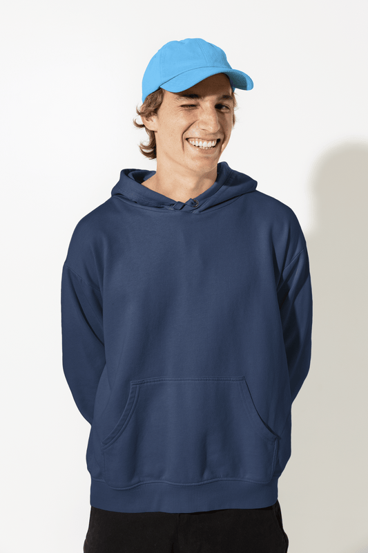 Men's Hoodie in Navy Blue color