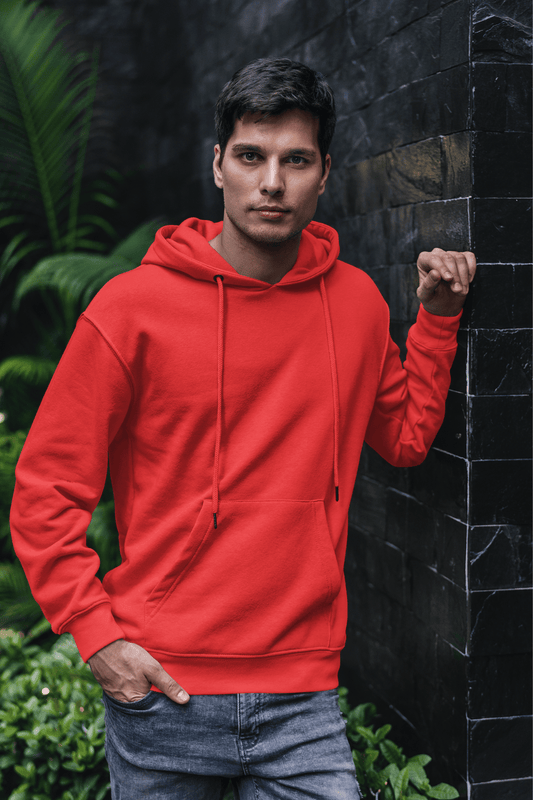 Men's Hoodie in Red color