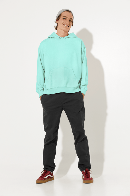 Mint color Hoodie for Men