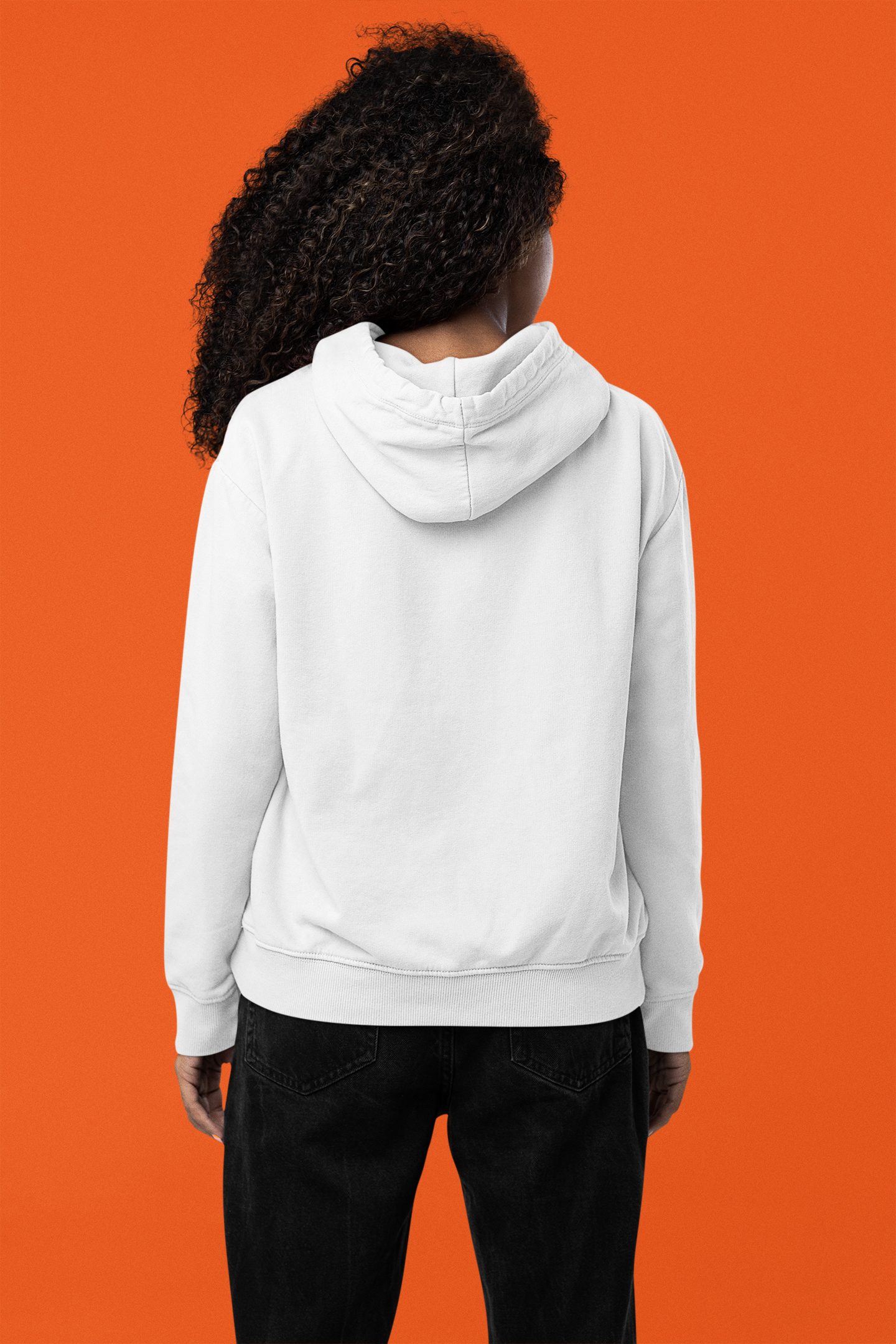 Women's Hooded Sweatshirt in Solid White CAPTCHA